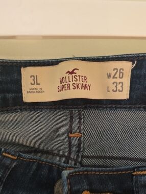 Hollister Super Skinny Jeans - Indigo Wash 3L 26x33L